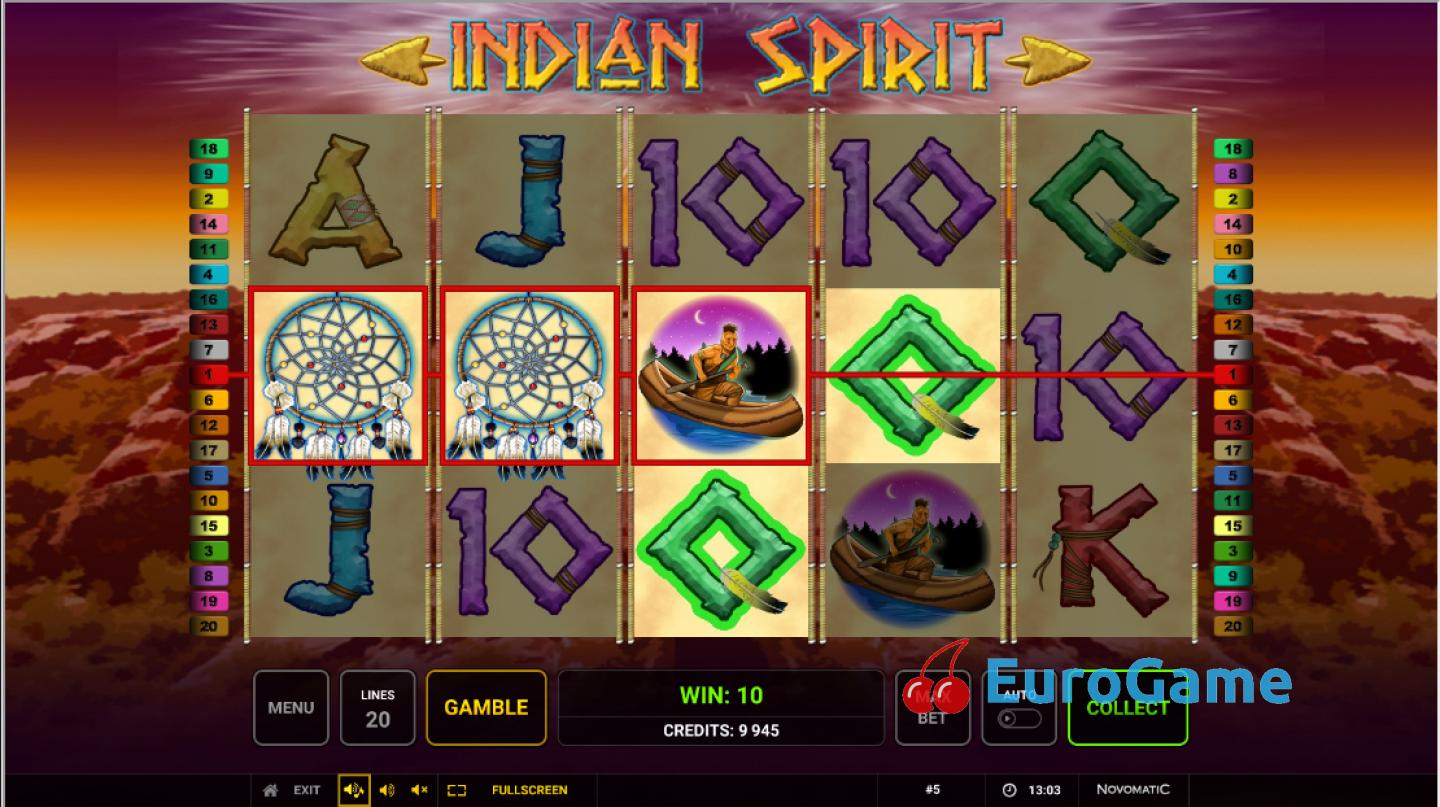 Дух индейцев играть бесплатно без регистрации
