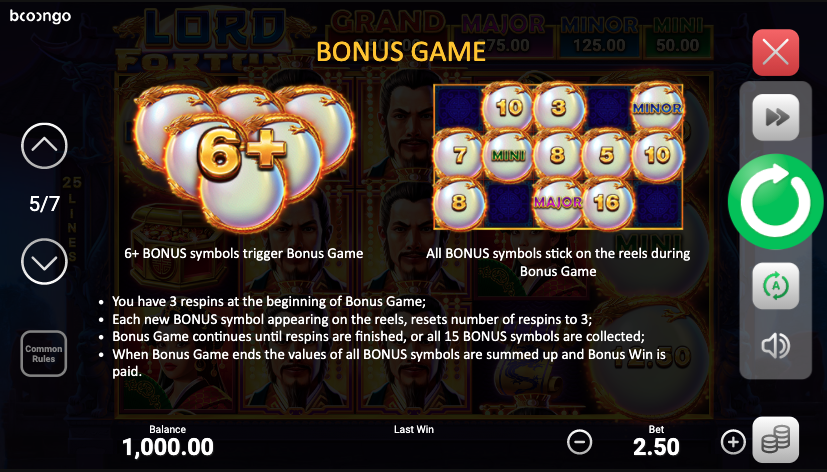 Lord Fortune: Hold and Win - Slide №5 | Slot machines EuroGame